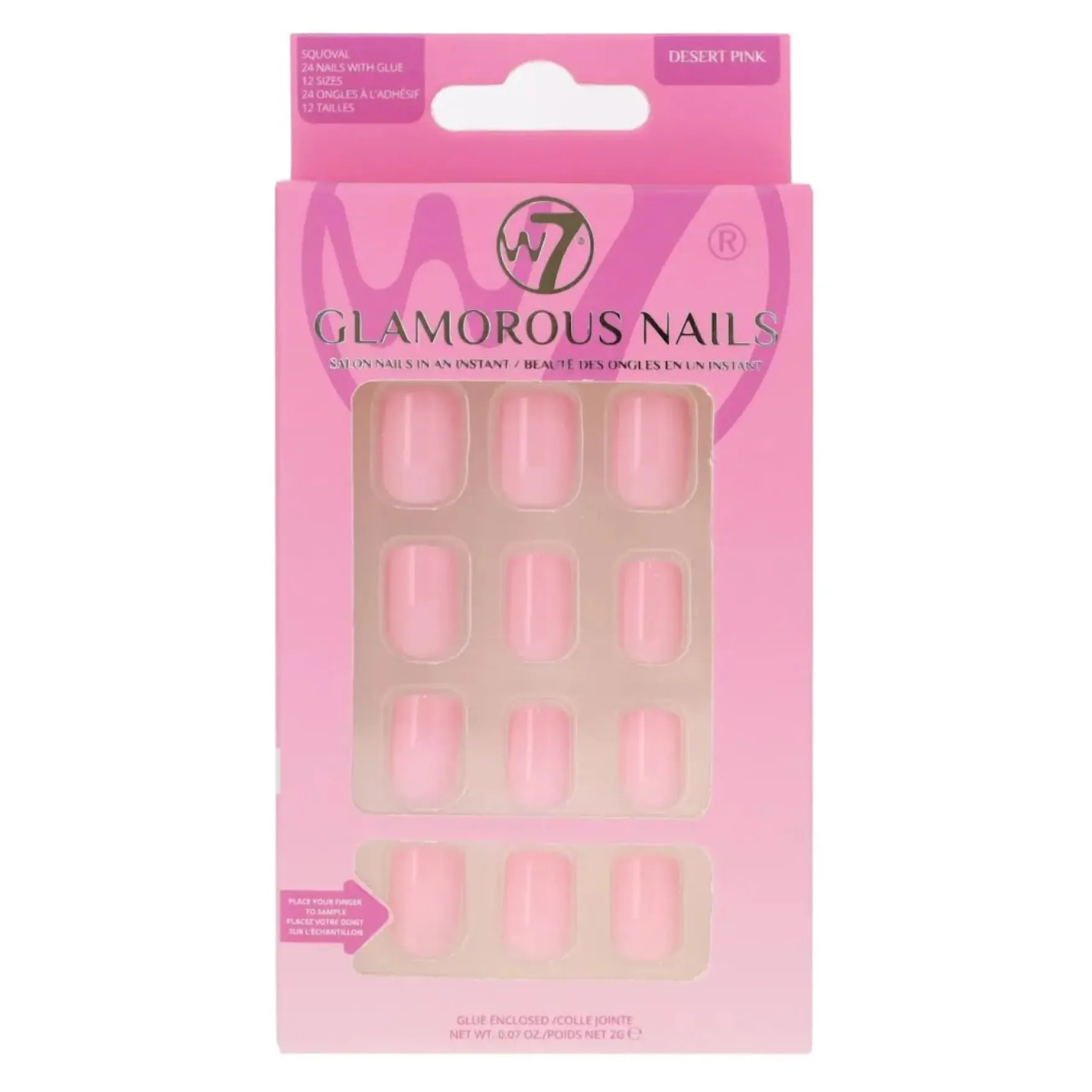 Glamorous Press-On Nails Desert Pink