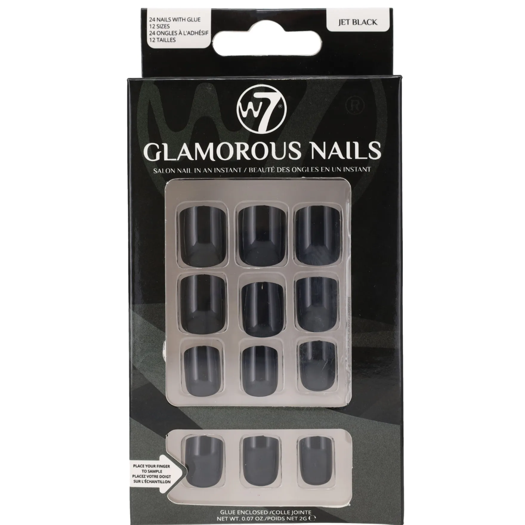 Glamorous Press-On Nails Jet Black