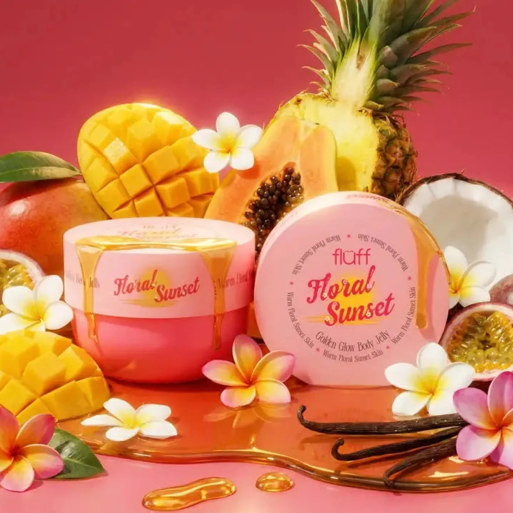 Glowy Body Jelly Floral Sunset