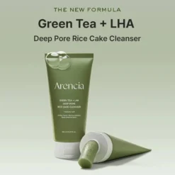 Green Tea + LHA Deep Pore Rice Cake Cleanser