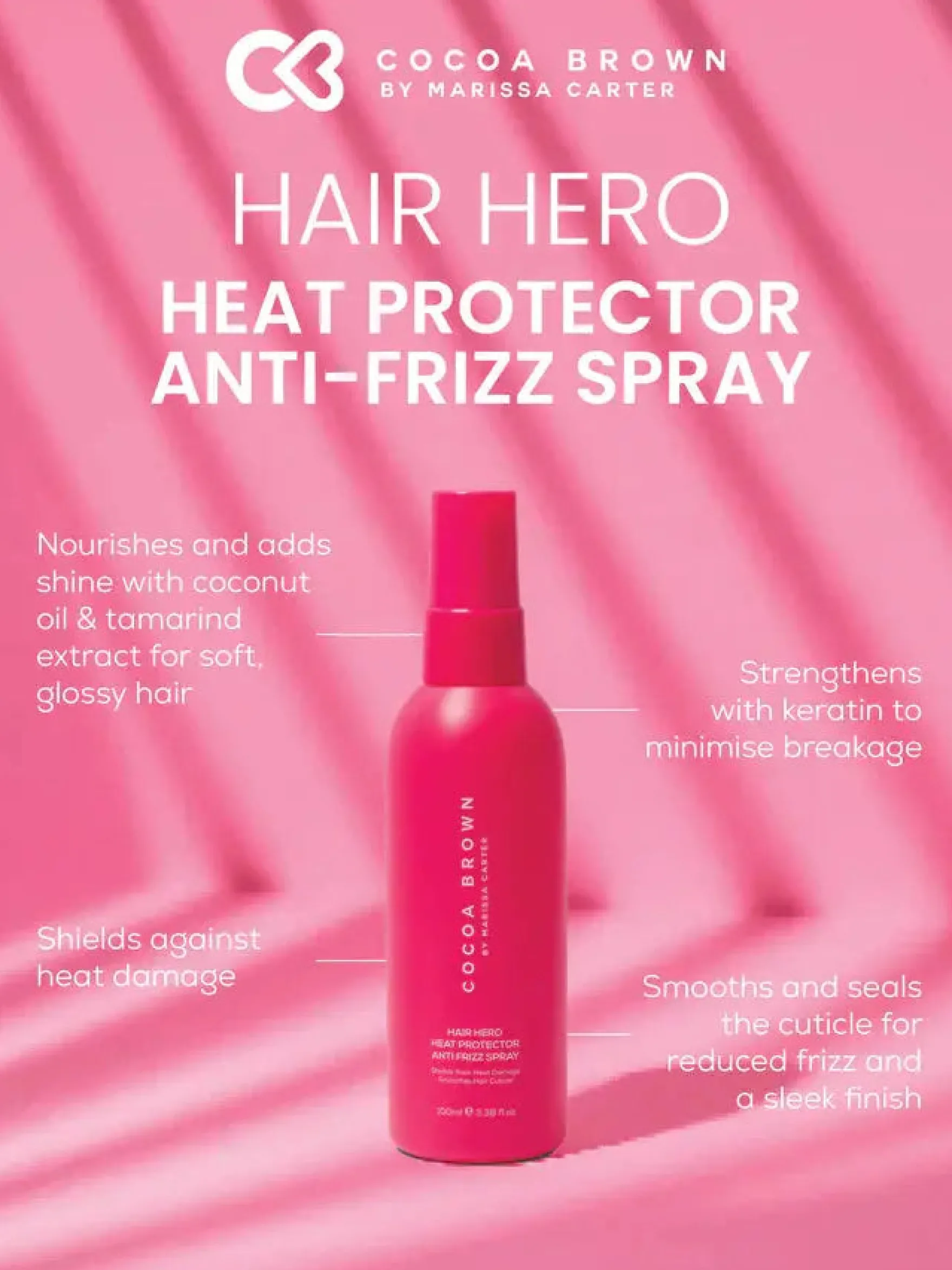 Hair Hero Heat Protection Anti Frizz Spray