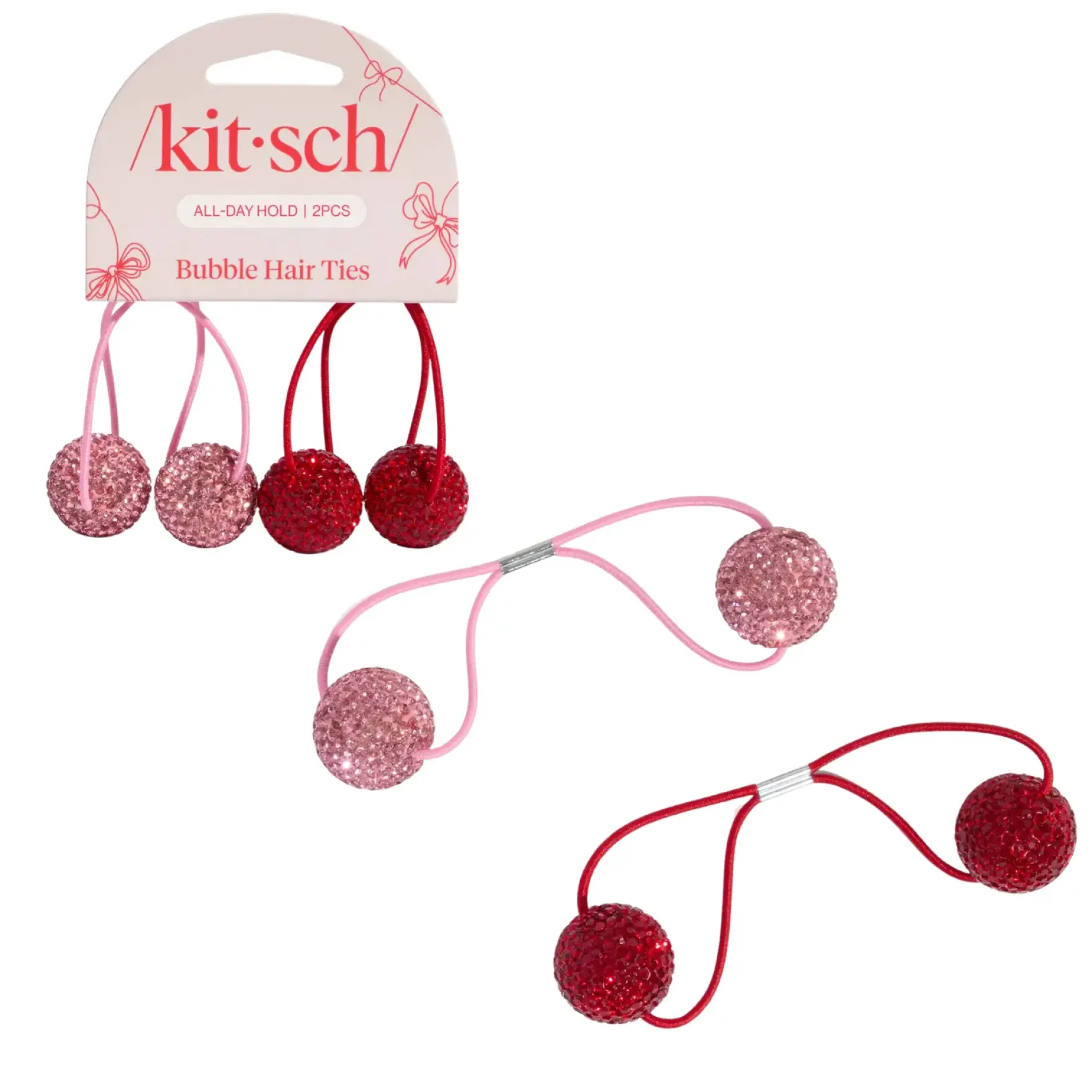 Holiday Bubble Hair Ties