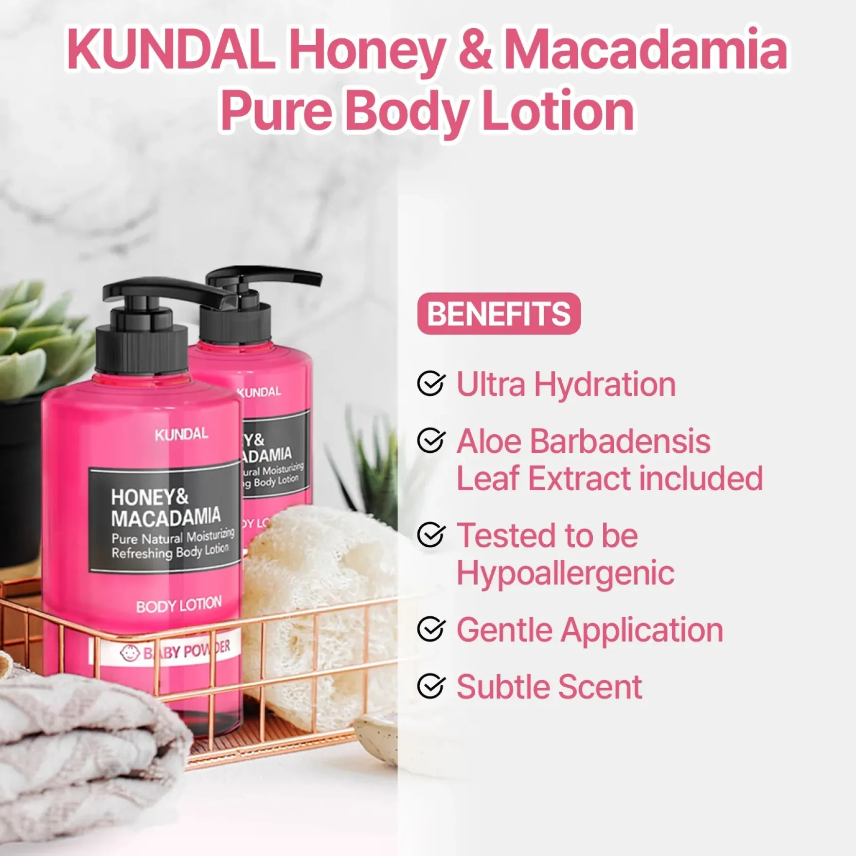 Honey & Macadamia Pure Body Lotion Amber Vanilla