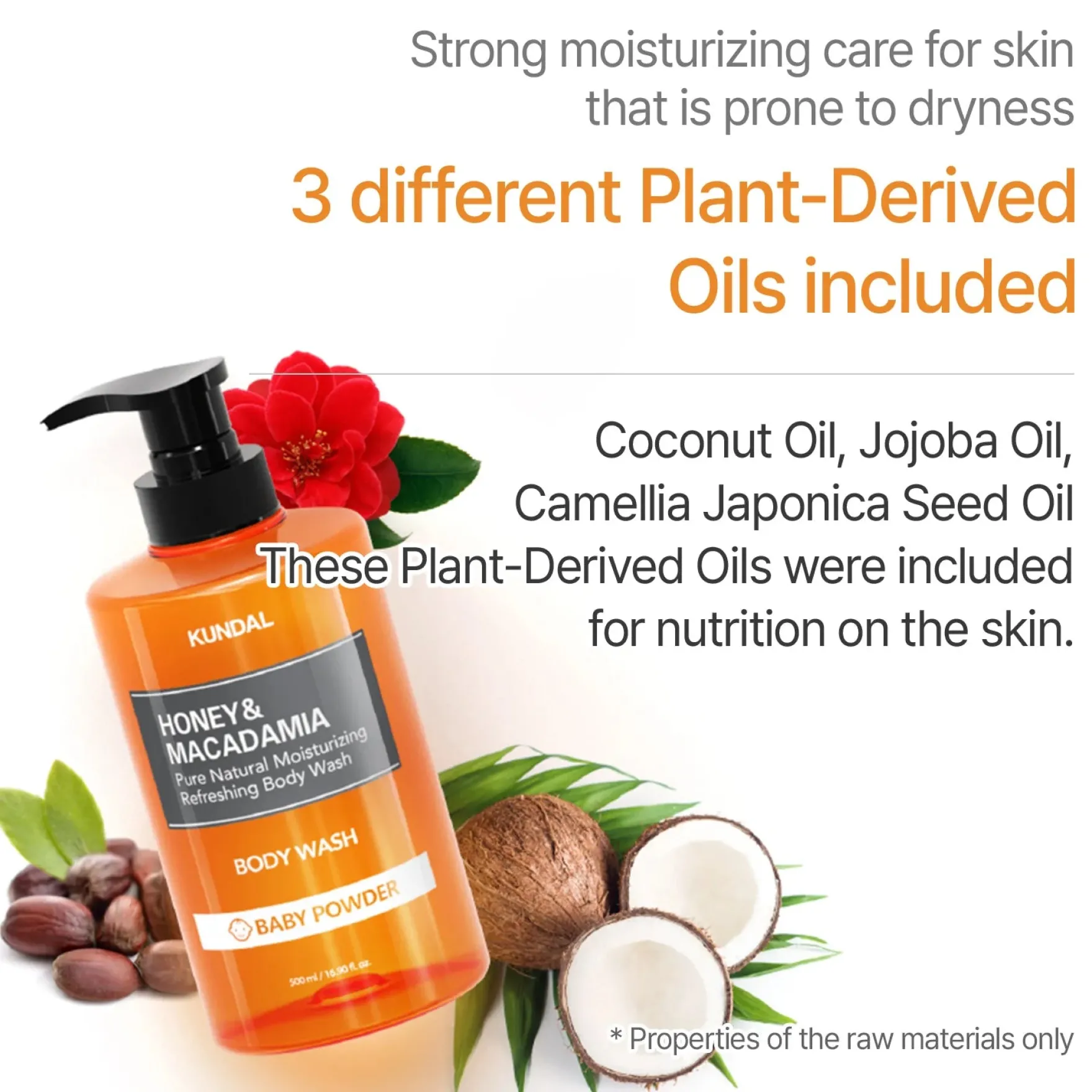 Honey & Macadamia Pure Body Wash White Musk