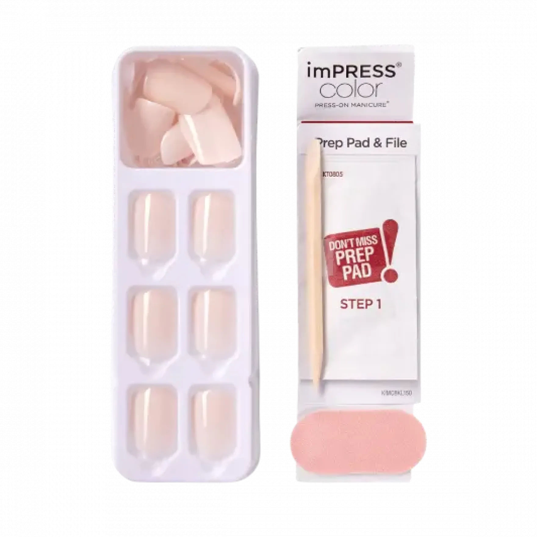 Impress Color Press-On Nails Point Pink