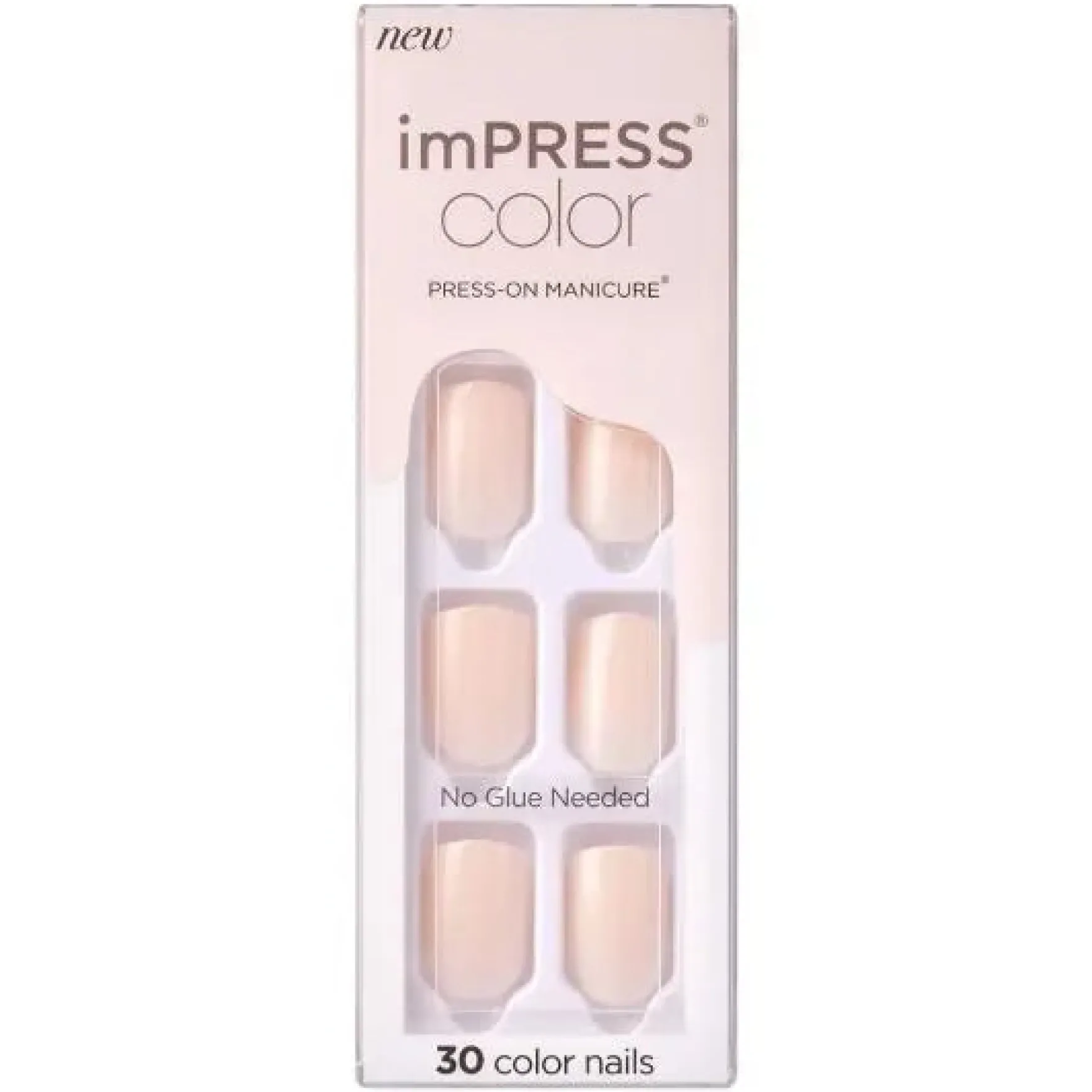 Impress Color Press-On Nails Point Pink