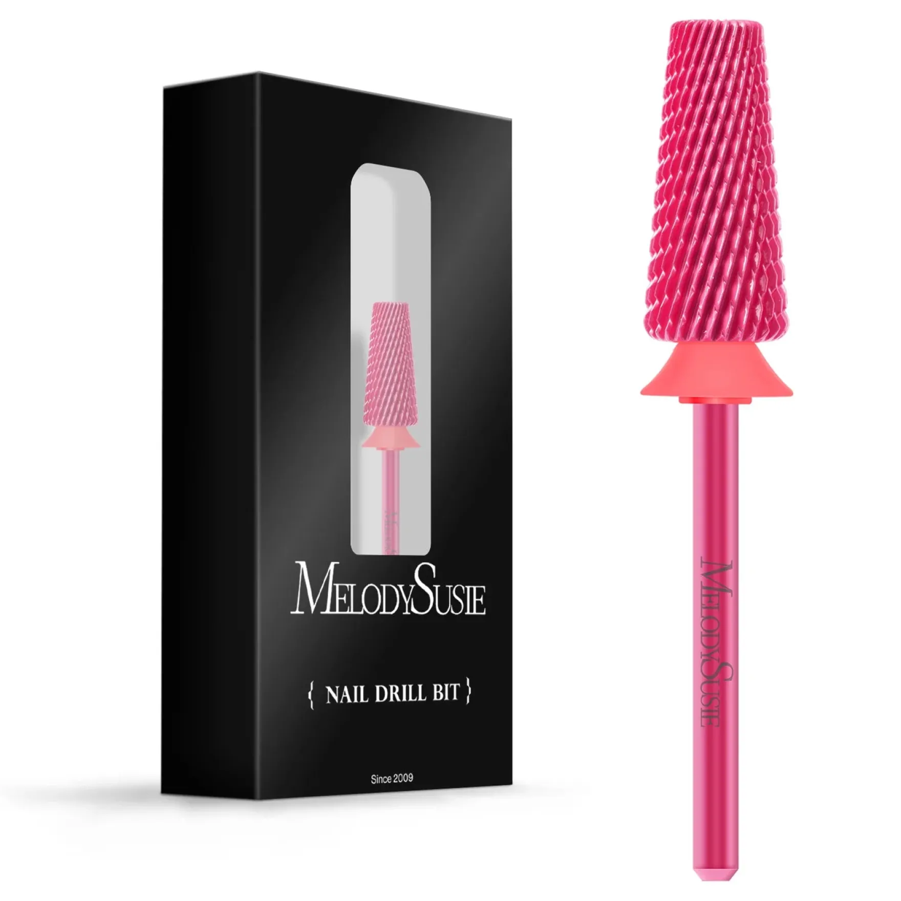5-in-1 Cross Cut Tungsten Carbide Nail Drill Bits Pink Fine