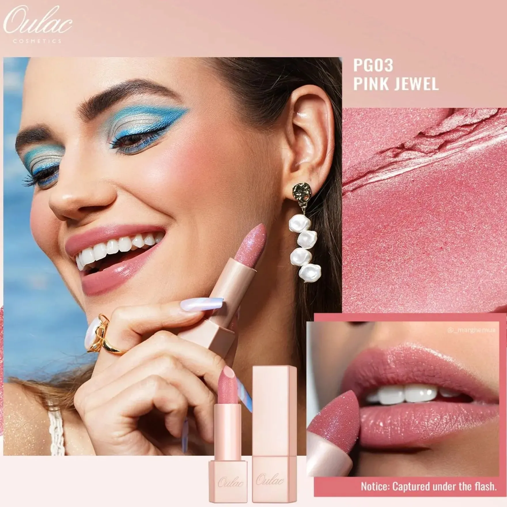 Infinity Moisture Shine Lipstick PG03 Pink Jewel