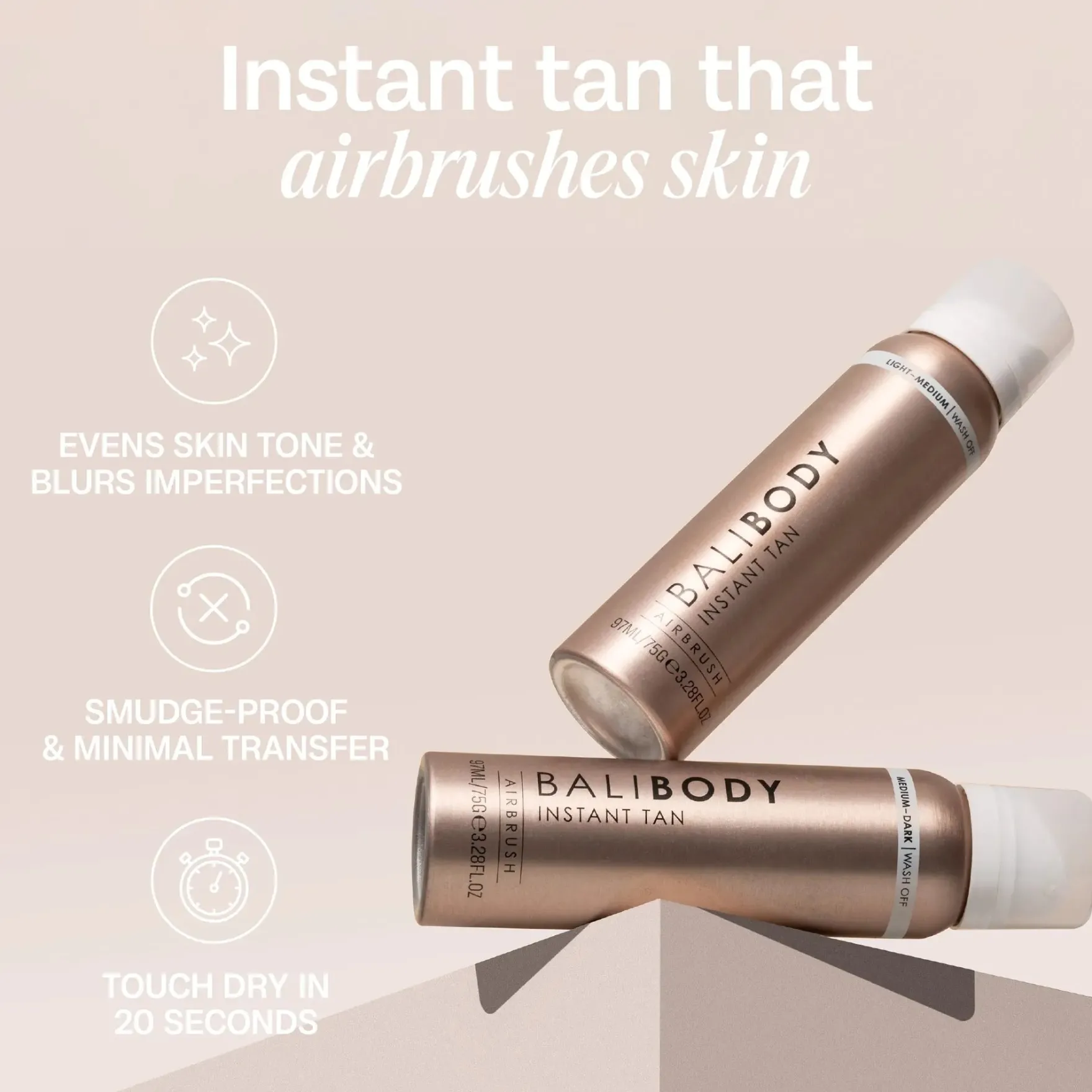 Instant Tan Light to Medium