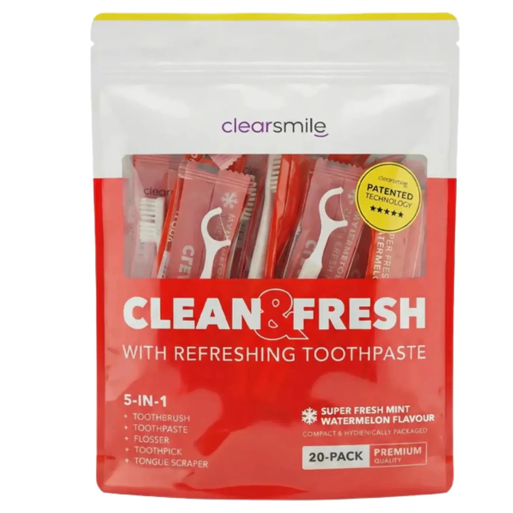 5-in-1 Tooth Brush Clean & Fresh Watermelon