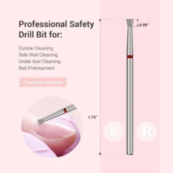 Inverted Tapered Cuticle Clean Nail Drill Bit 6,7mm