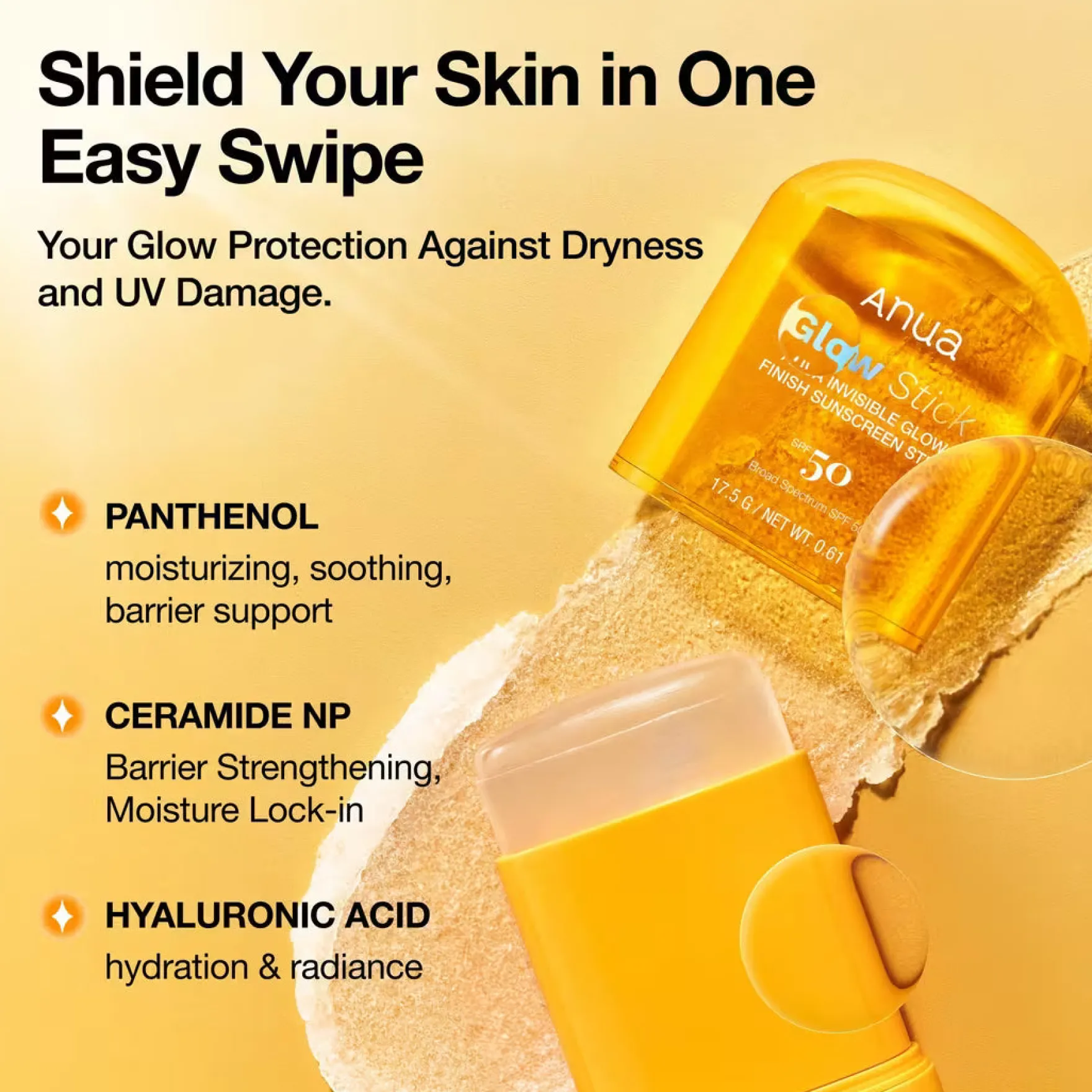 Invisible Glow Finish Sunscreen Stick