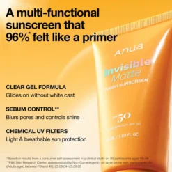 Invisible Matte Finish Sunscreen