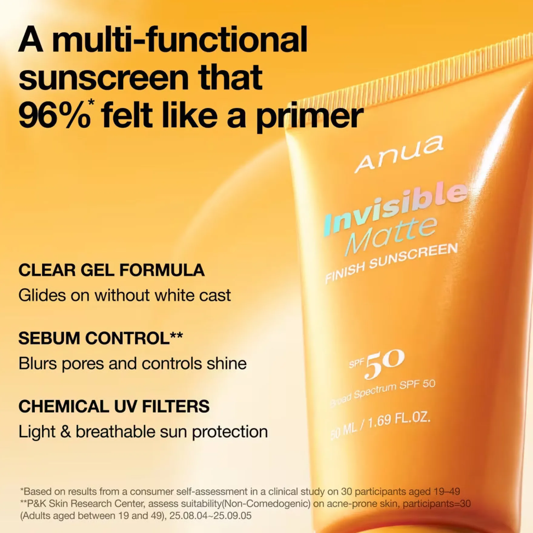 Invisible Matte Finish Sunscreen
