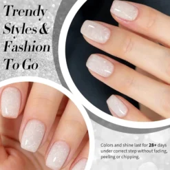Jelly Nude Snow Glitter Gel JN90