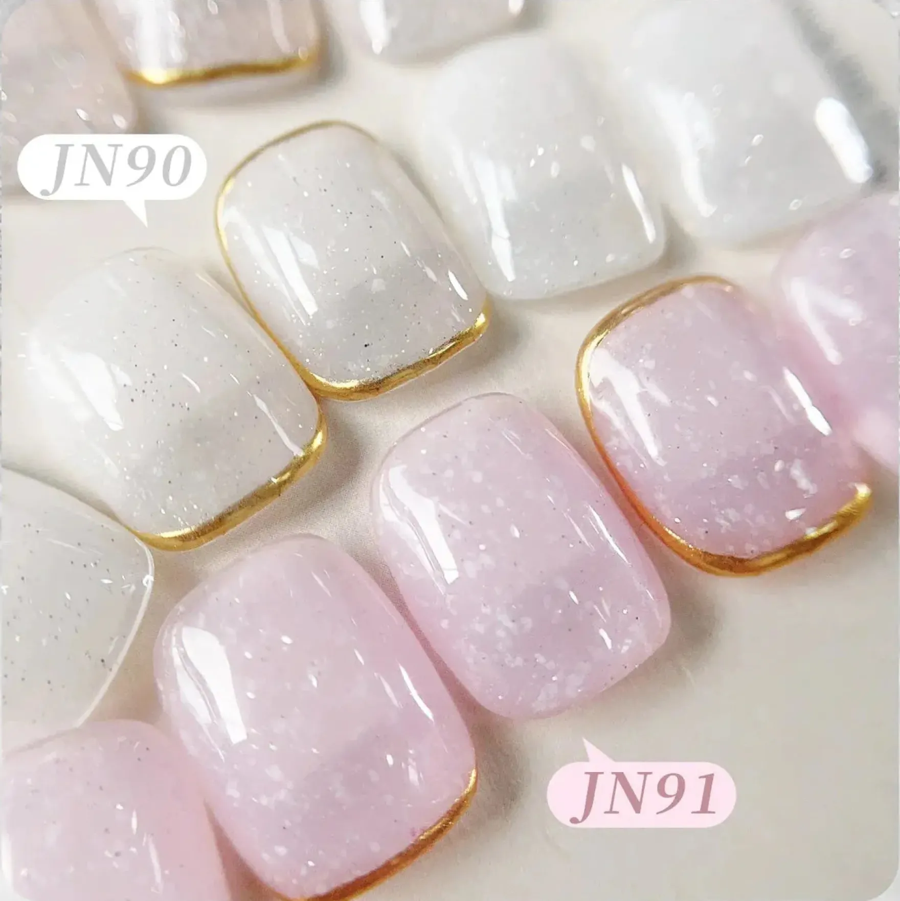 Jelly Nude Snow Glitter Gel JN90