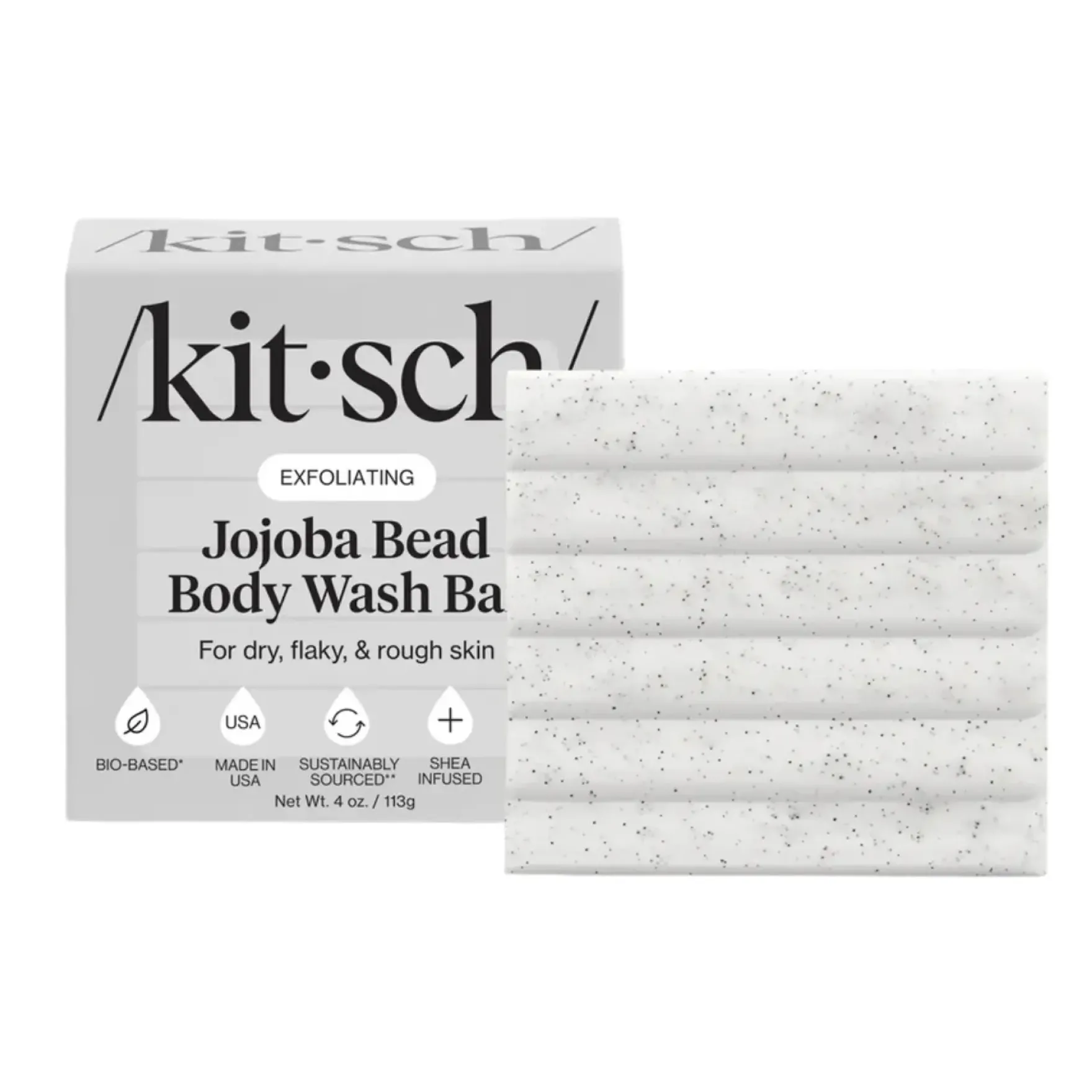 Jojoba Bead Exfoliating Body Wash Bar
