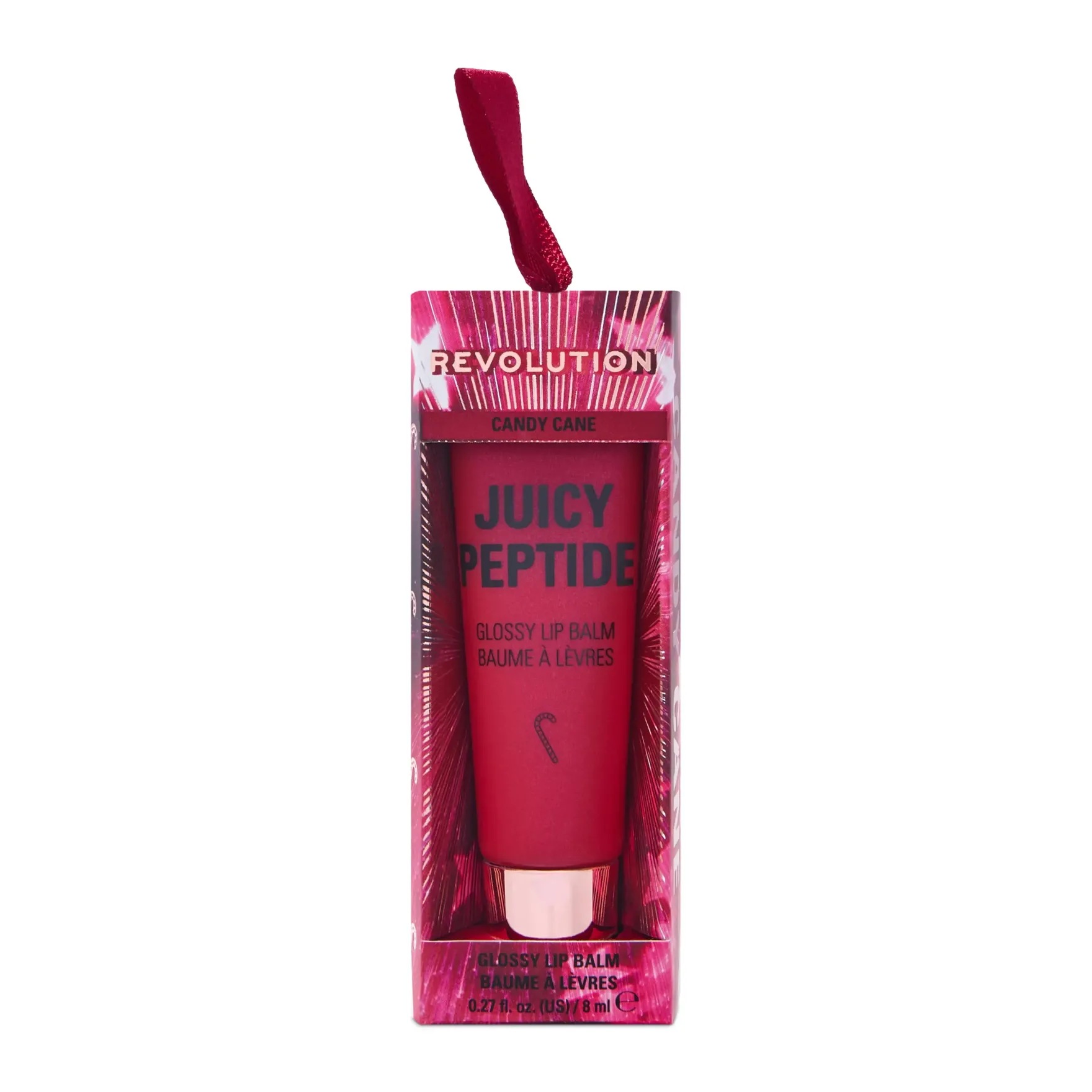 Juicy Peptide Candy Cane Lip Balm