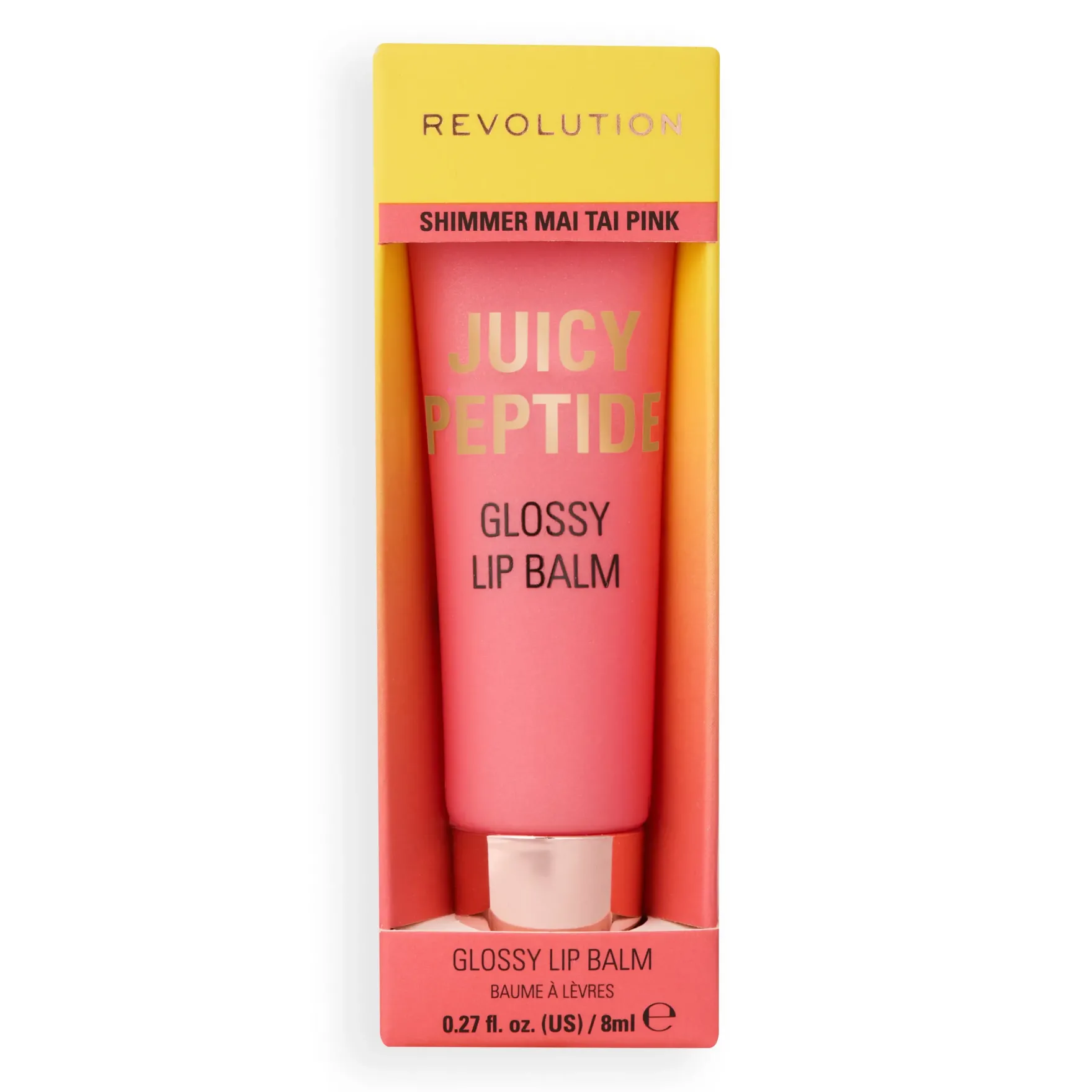 Juicy Peptide Lip Balm Shimmer Mai Tai Pink