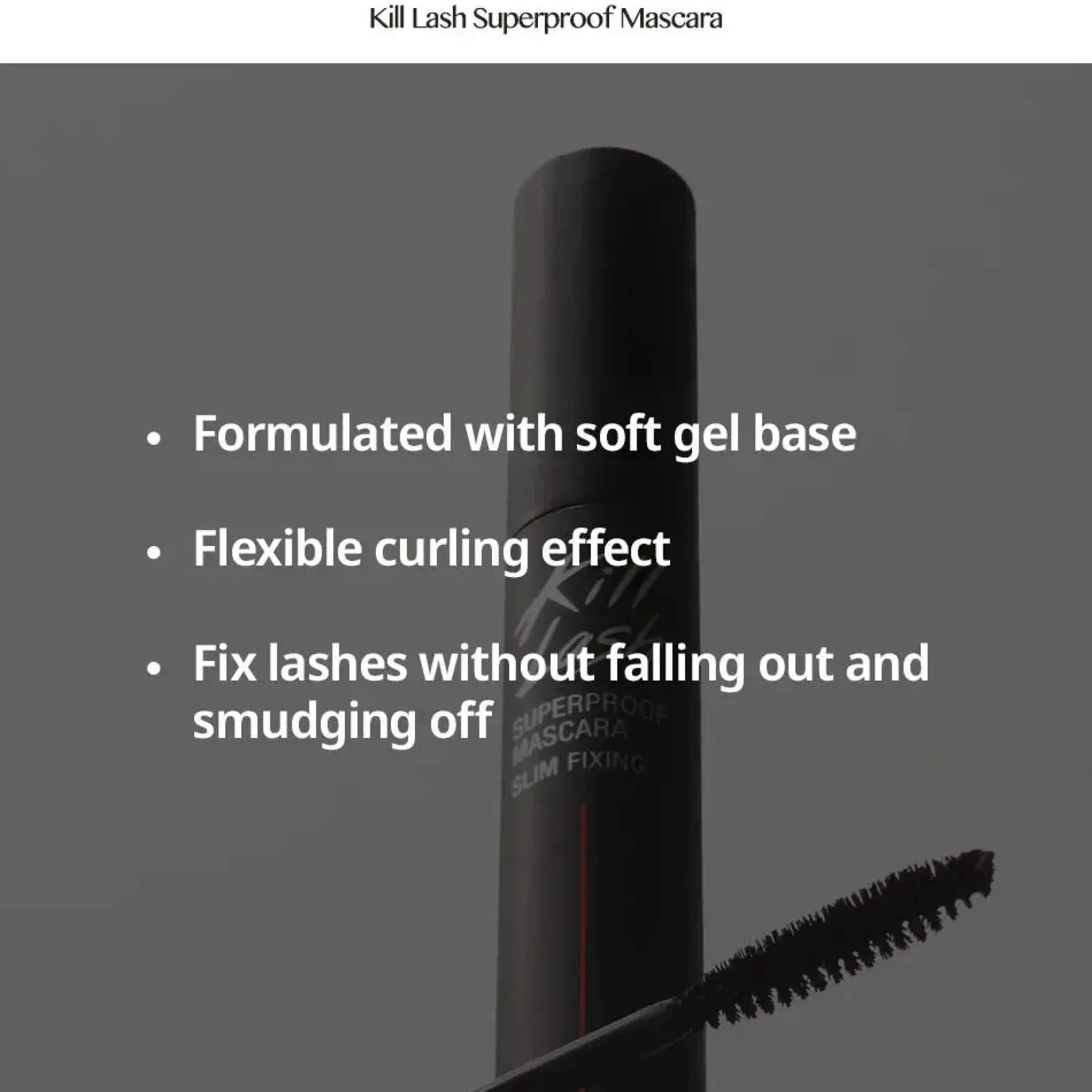 Kill Lash Superproof Mascara 01 Long Curling