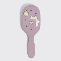 KitschPop Paddle Brush & Charm Set Soft Violet