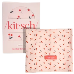 Kitsch XL Hair Towel Wrap Cherry Print