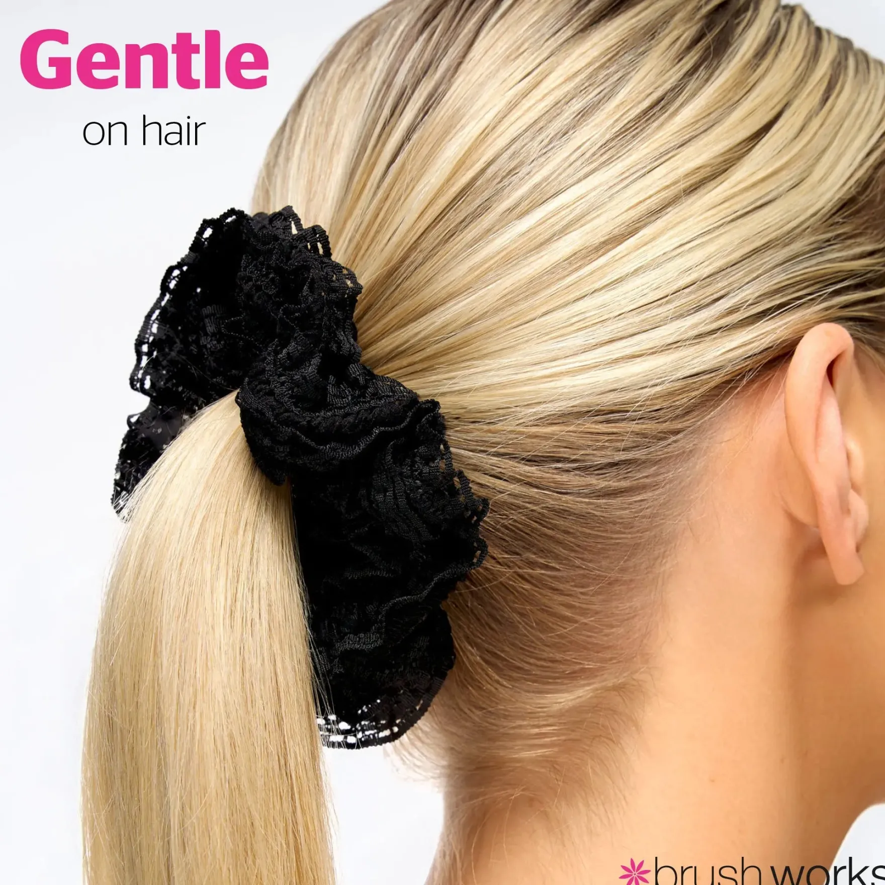 Lace Scrunchies Black & White