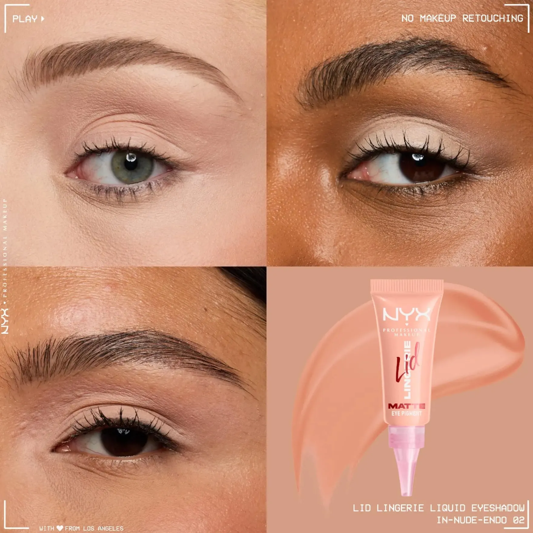 Lid Lingerie Cream Eye Pigment 02 In Nude Endo