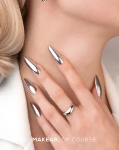 Liquid Effect Nail Dust Chrome SFX Silver