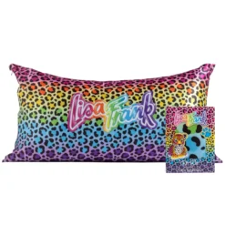 Lisa Frank Satin Pillowcase Rainbow Leopard King