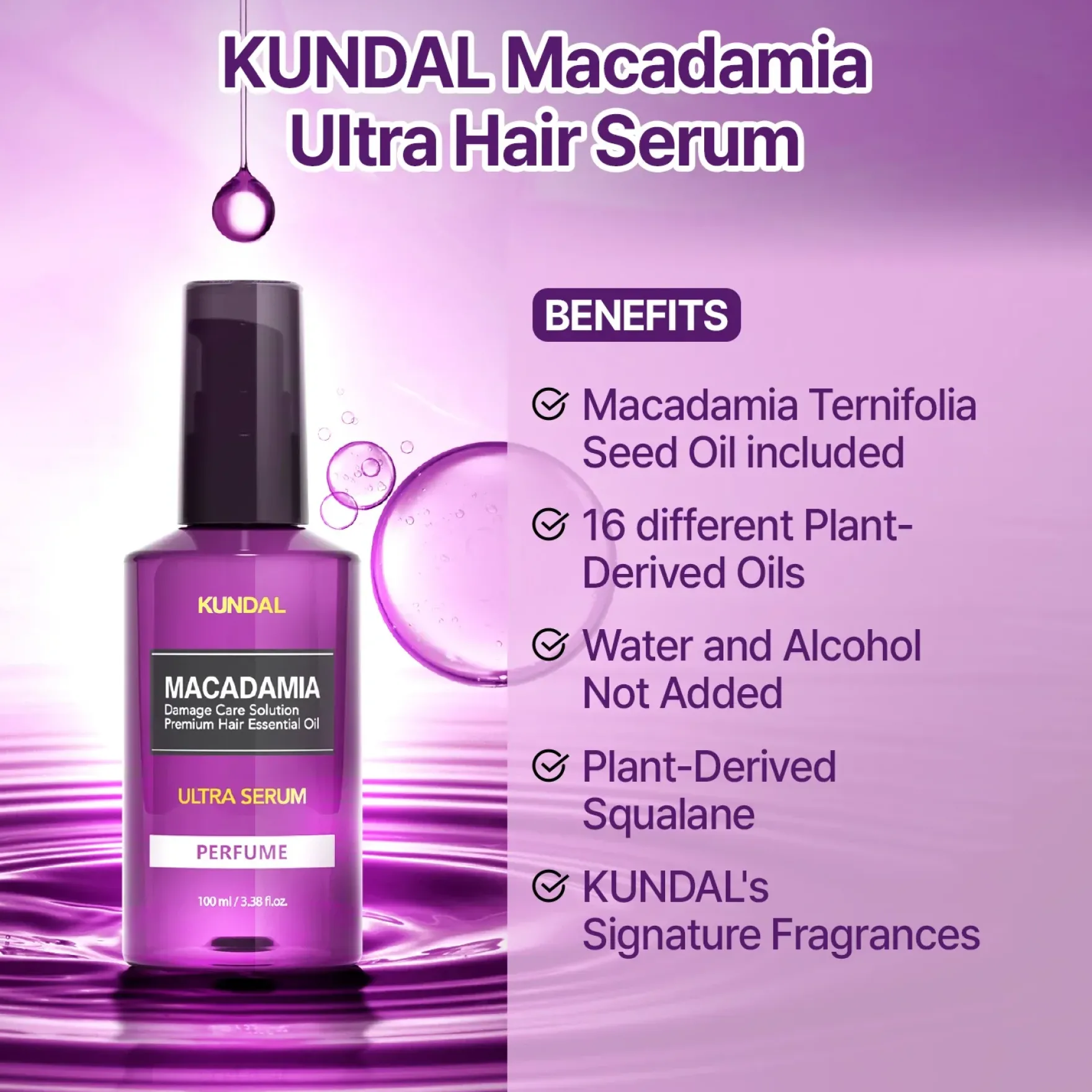 Macadamia Hair Serum White Musk