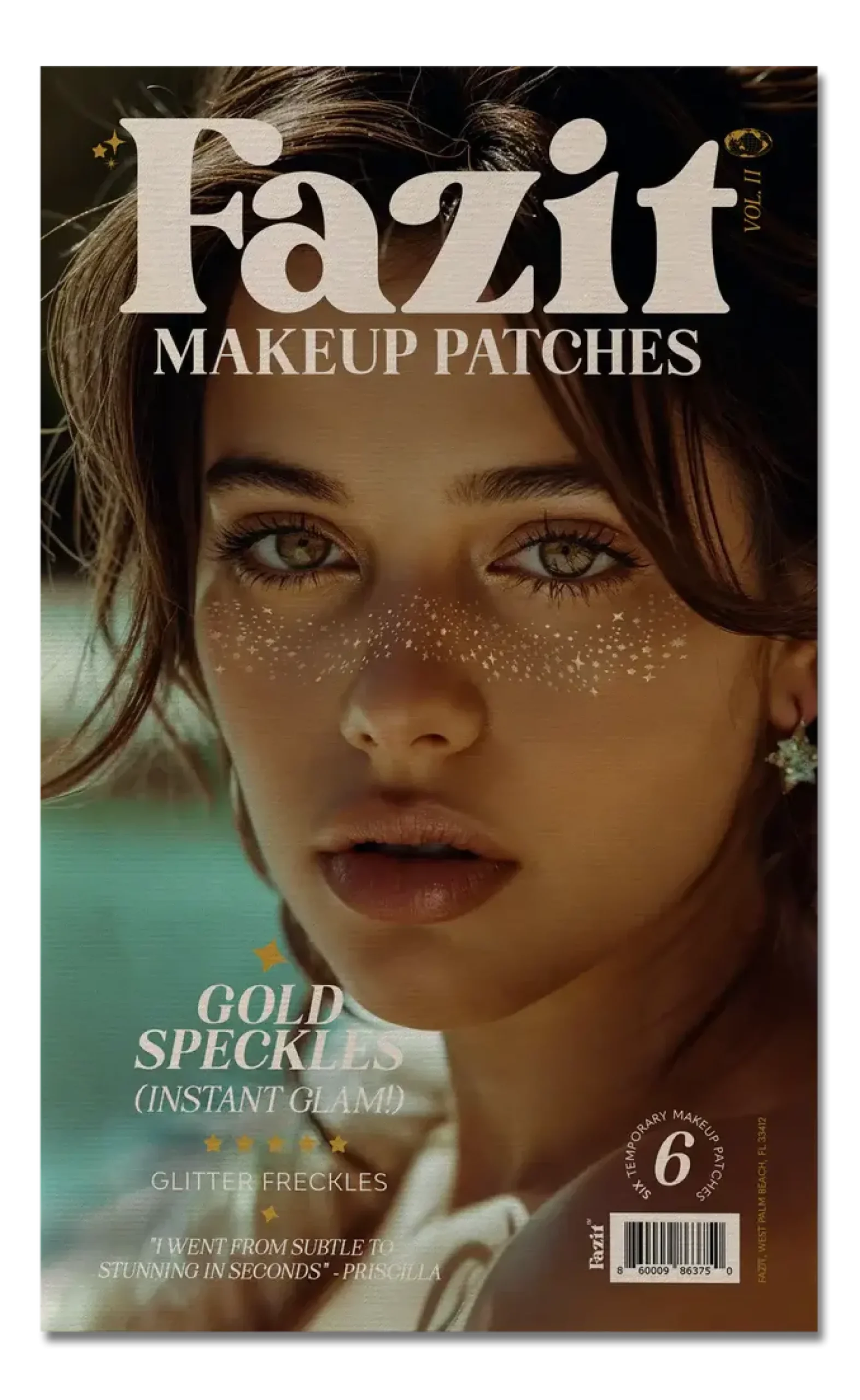 Make Up Patches Gold Glitter Freckles