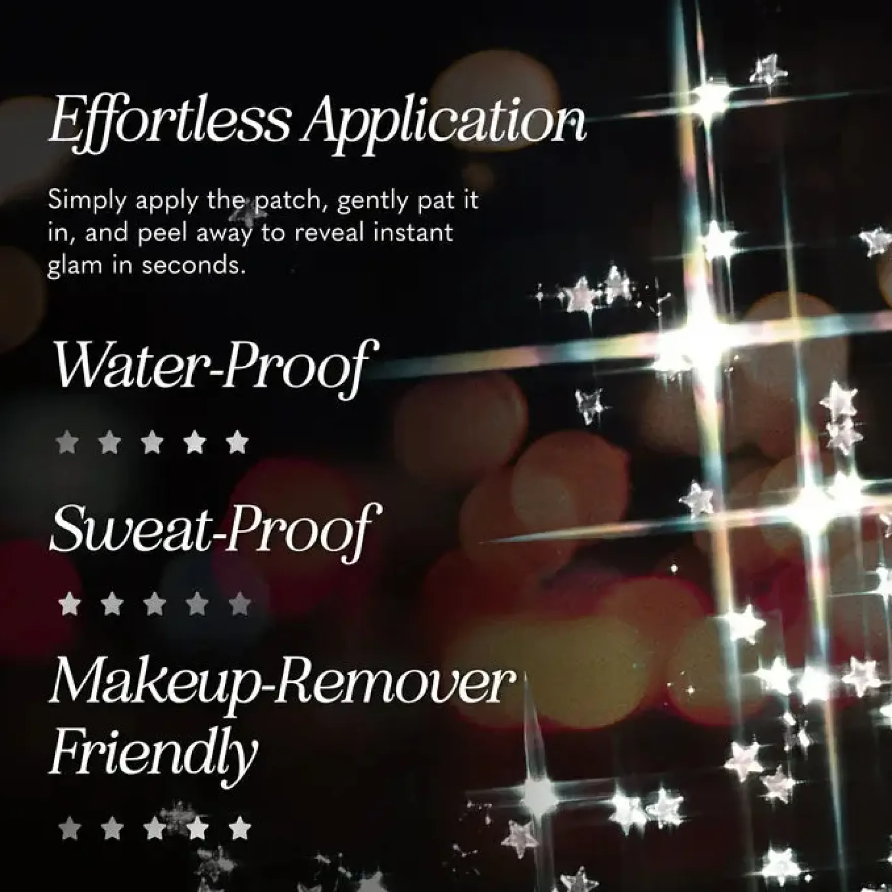 Make Up Patches Silver Glitter Freckles