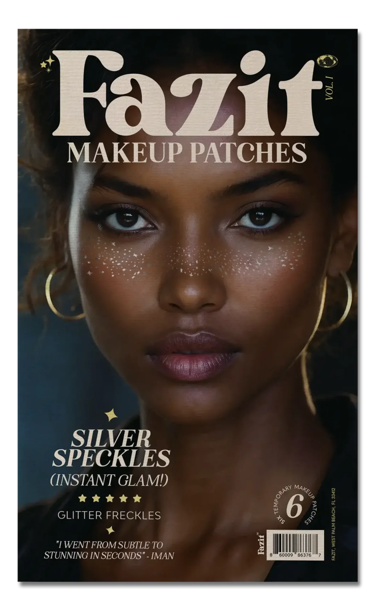 Make Up Patches Silver Glitter Freckles