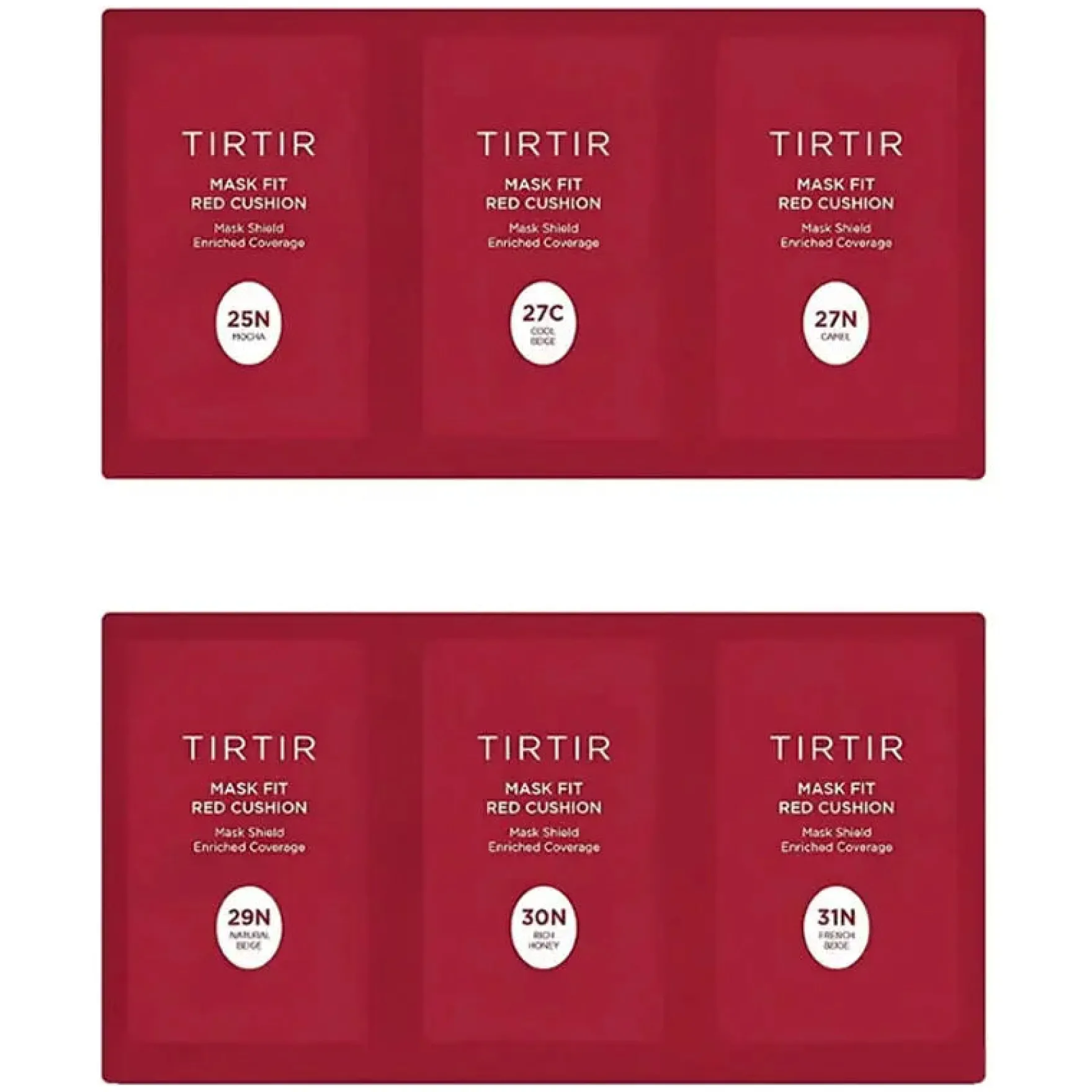 Mask Fit Red Cushion 6 Shade Trial Kit