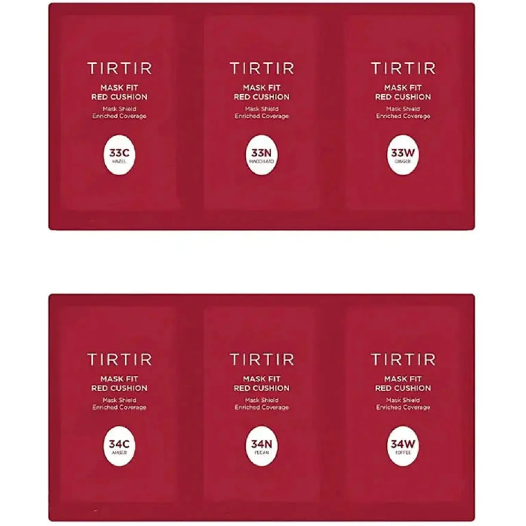 Mask Fit Red Cushion 6 Shade Trial Kit
