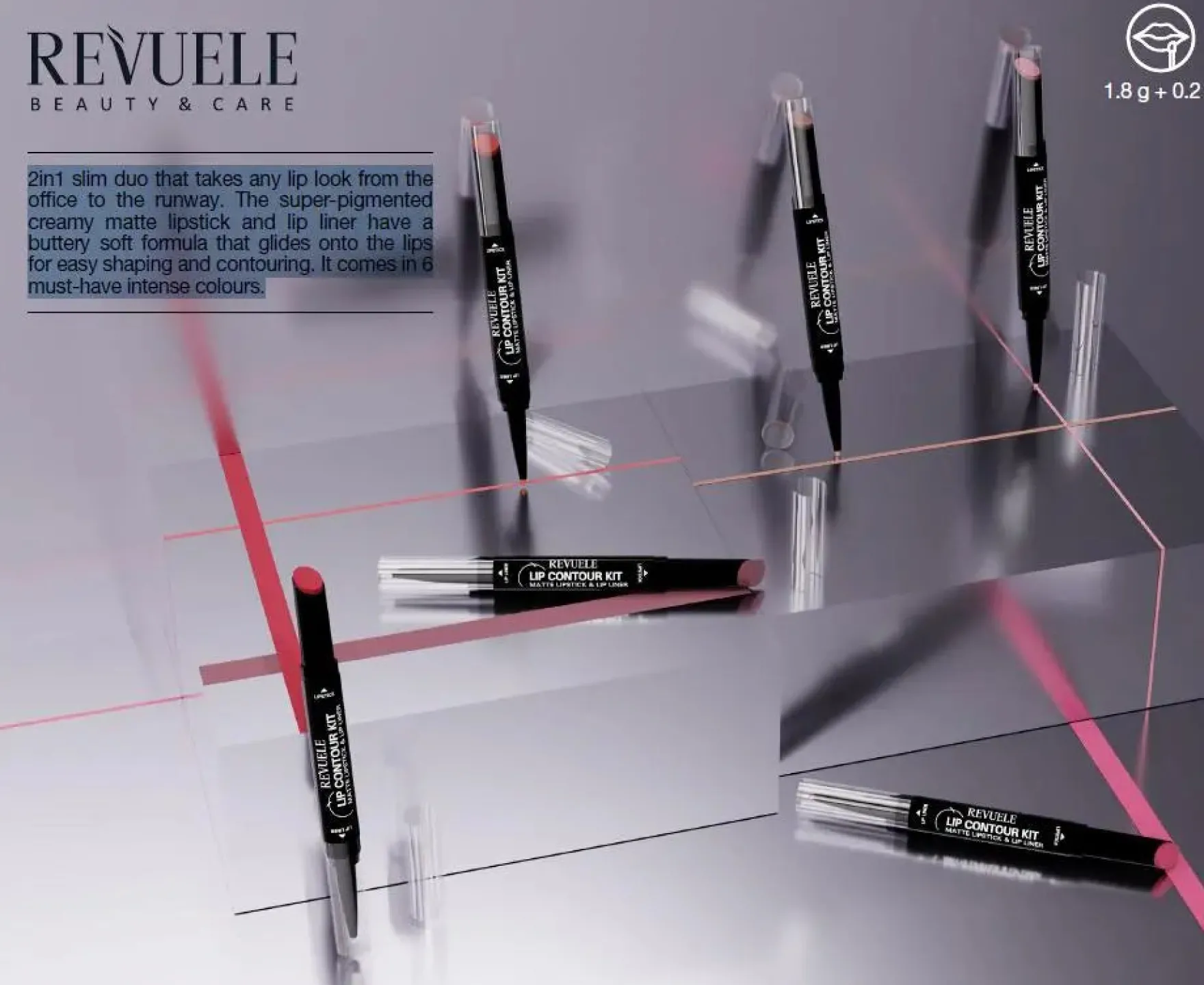 Matte Lipstick & Lip Liner 04 Rose