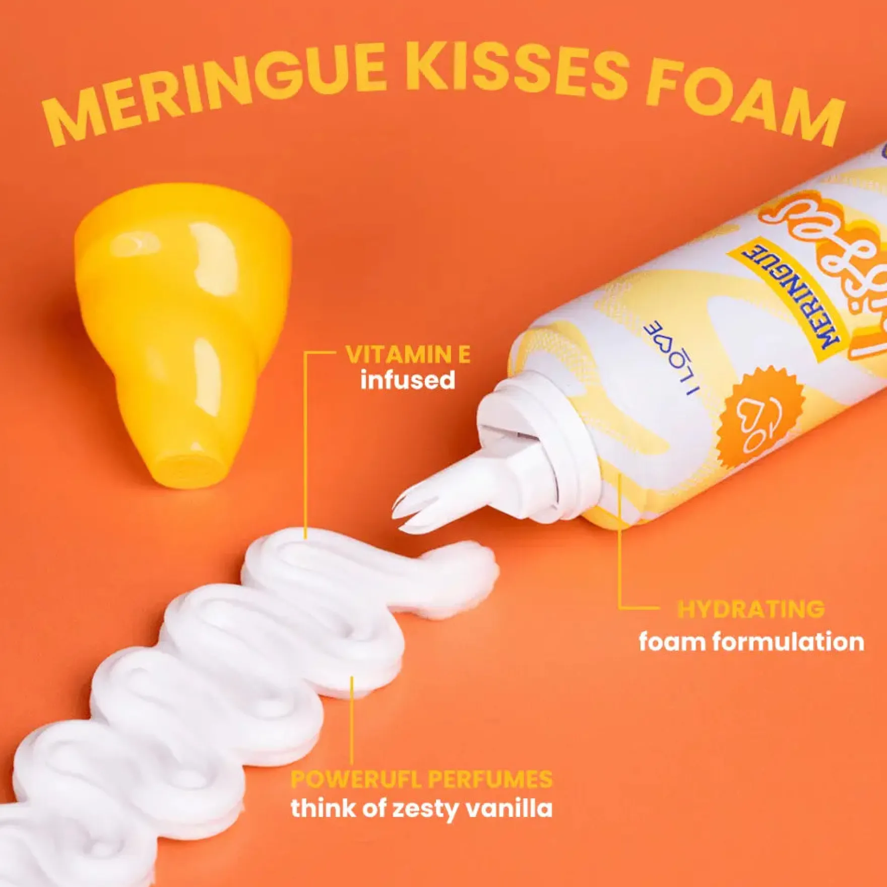 Meringue Kisses Whipped Shower Foam
