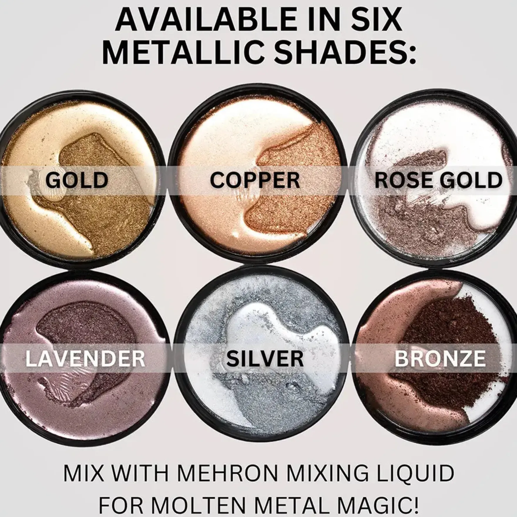 Metallic Powder Gold with Mixing Liquid