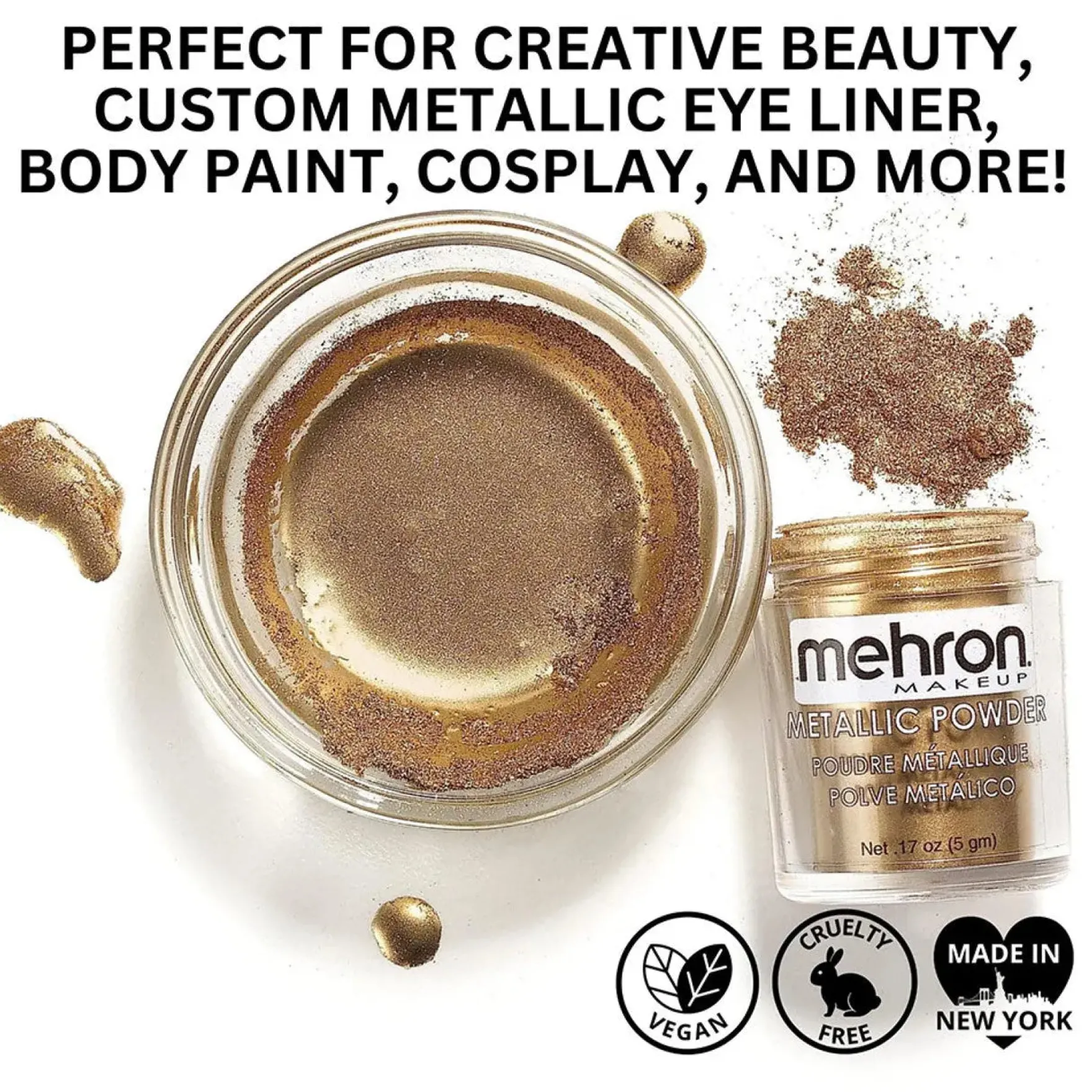 Metallic Powder Gold with Mixing Liquid