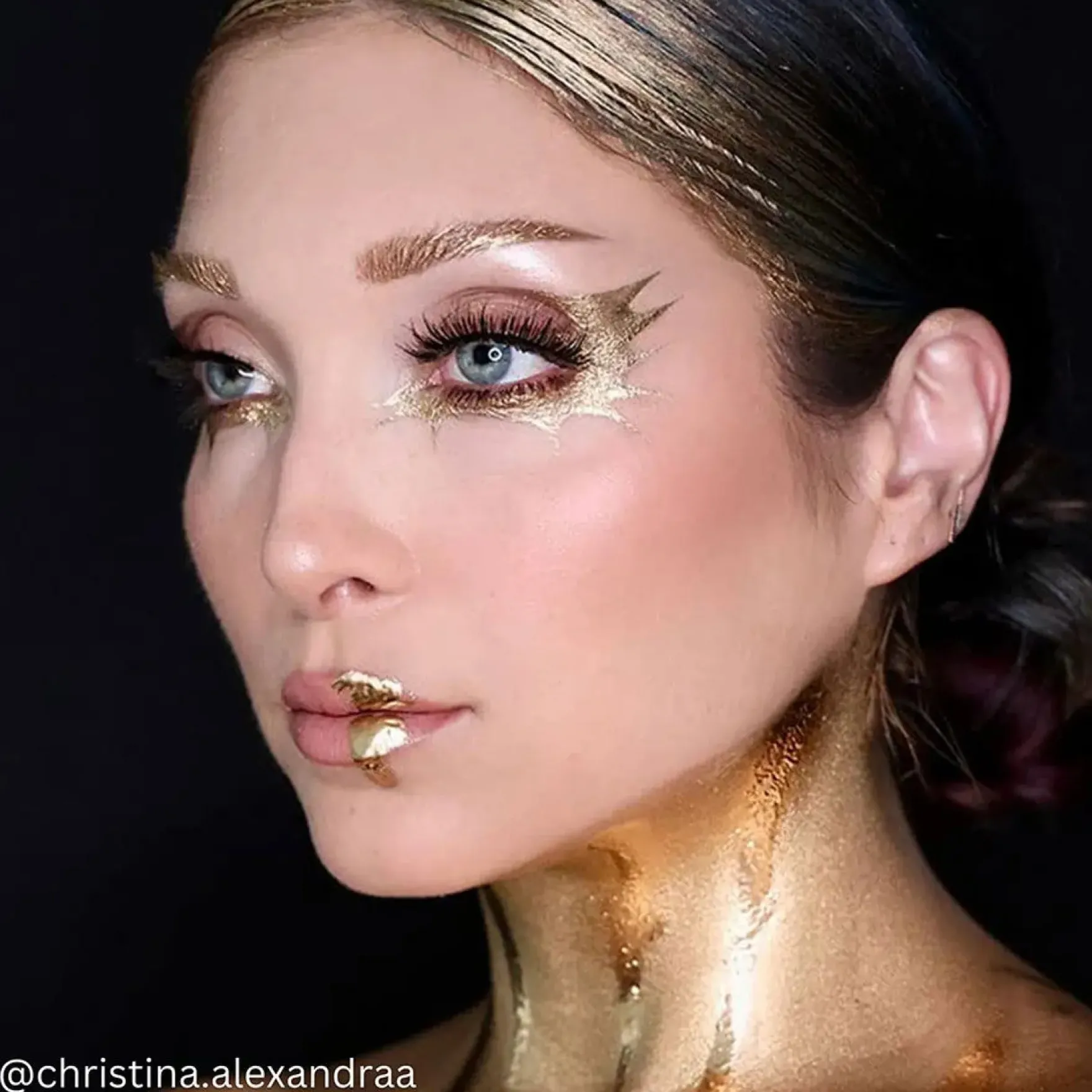 Metallic Powder Gold with Mixing Liquid