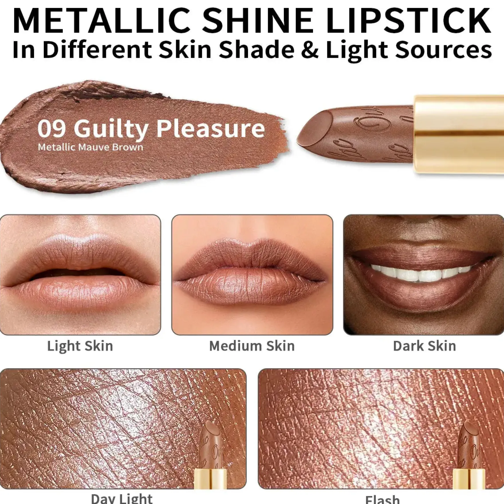 Metallic Shine Lipstick 09 Guilty Pleasure