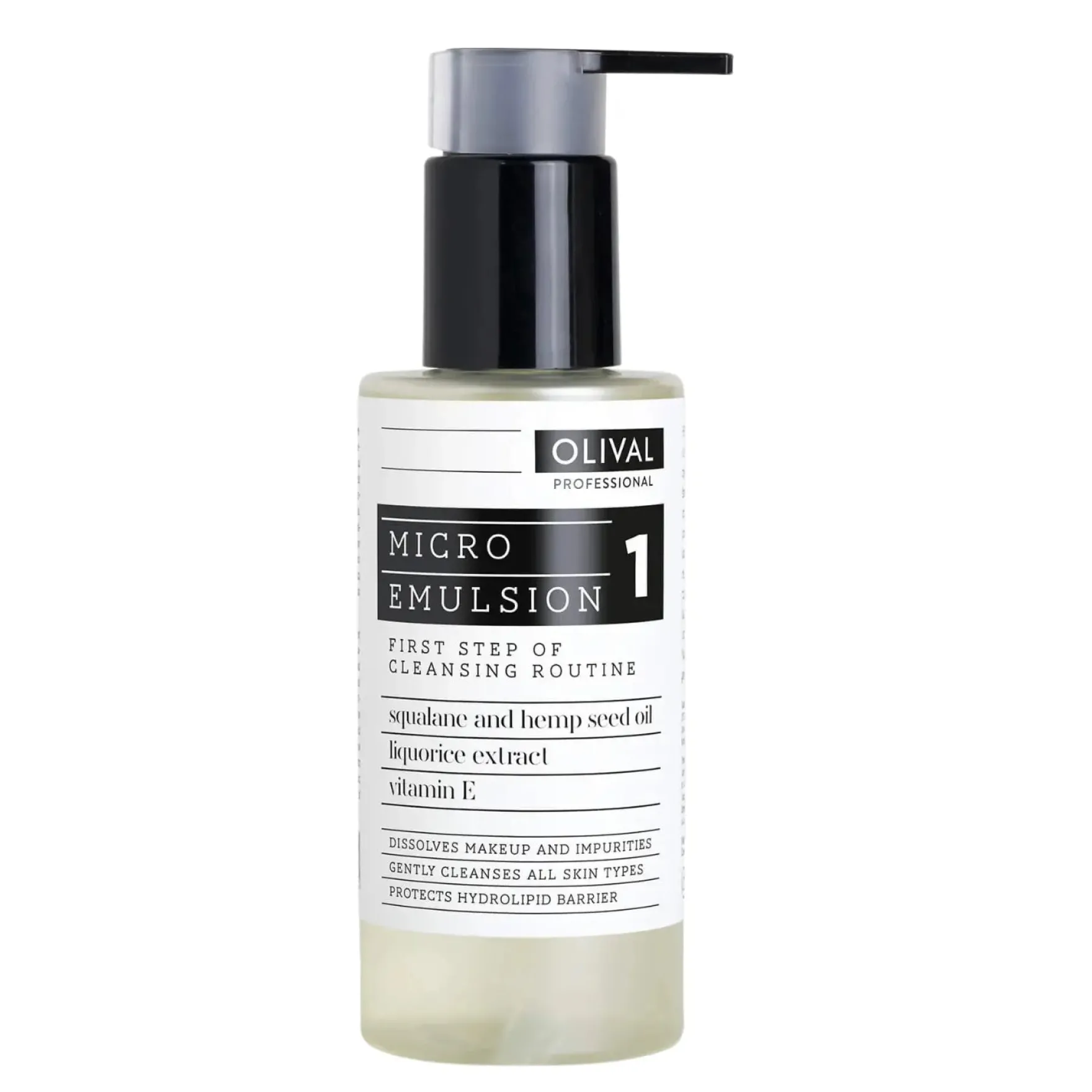 Microemulsion For The First Step Of Facial Cleansing