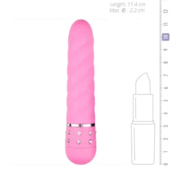 Mini Vibrator Twisted Pink
