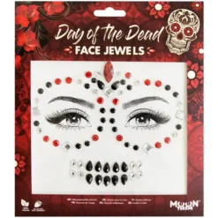 Moon Terror Halloween Face Jewels Day of the Dead
