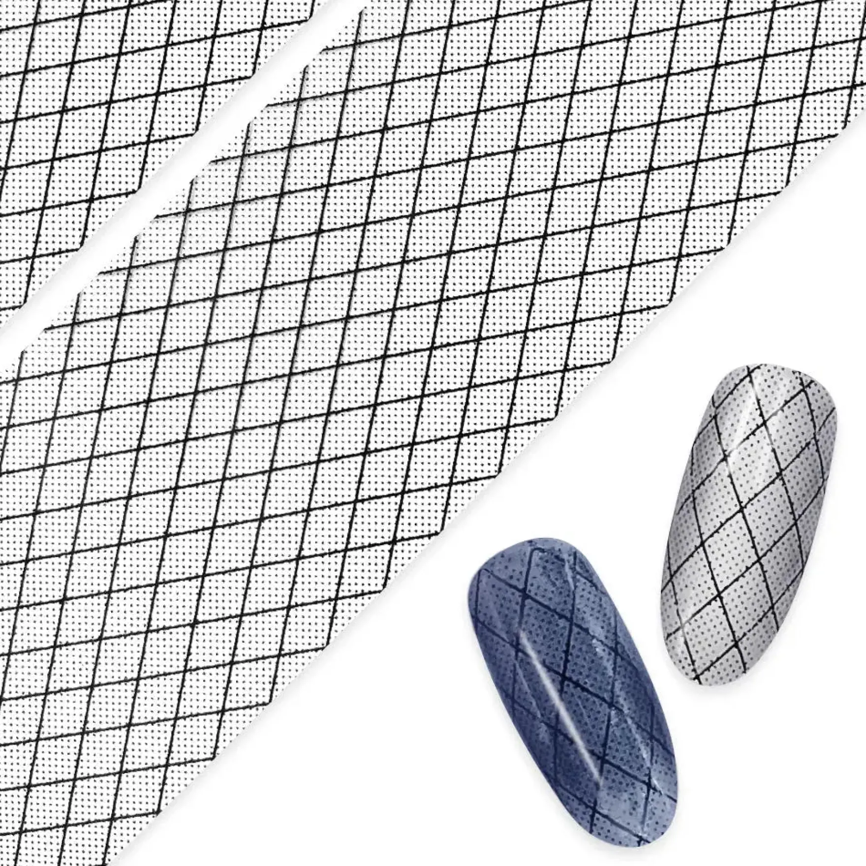 Nail Art Foil Paper Fishnet Lace Black