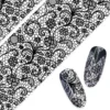 Nail Art Foil Paper Ornate Lace Black