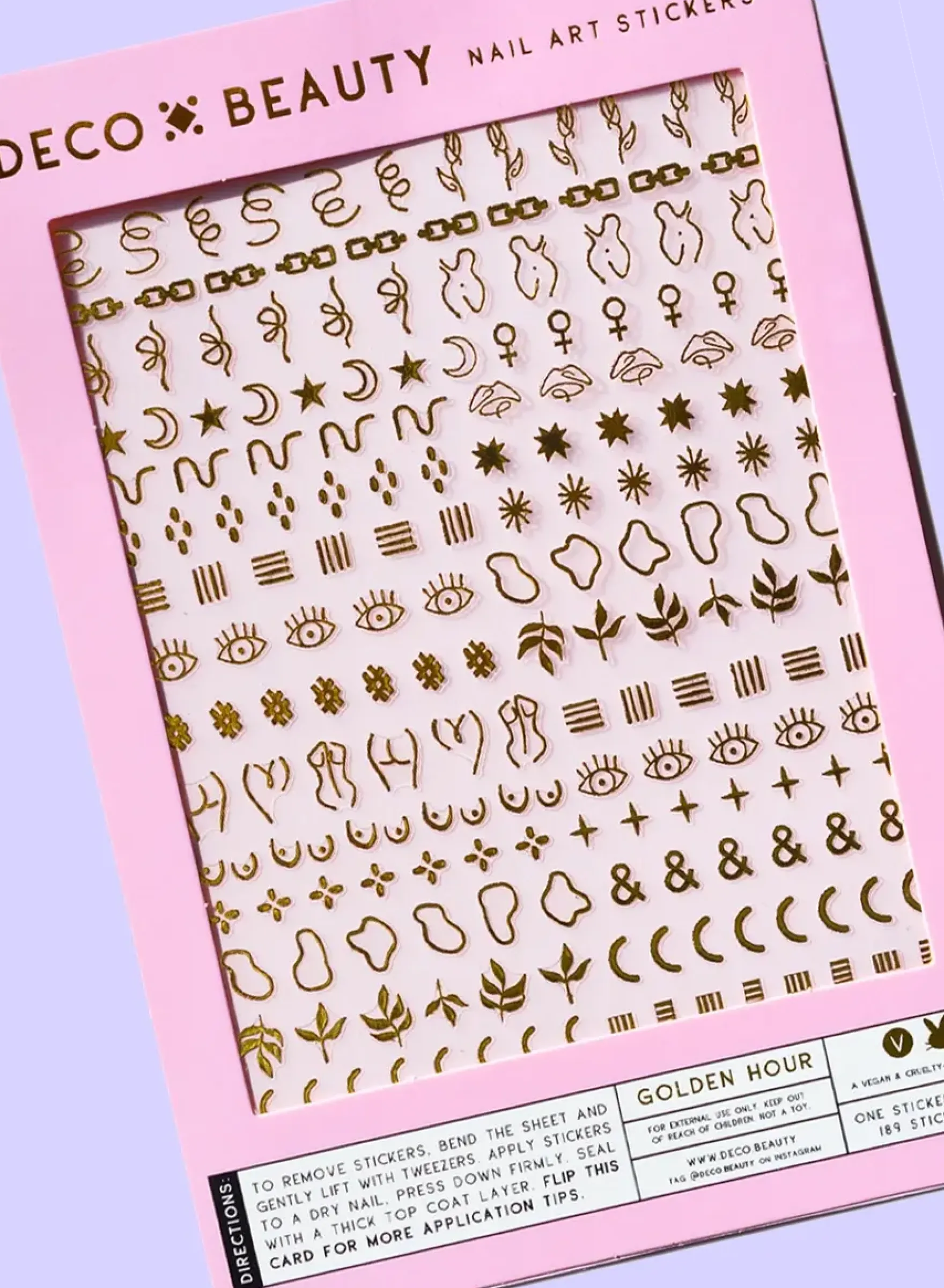 Nail Art Stickers Golden Hour