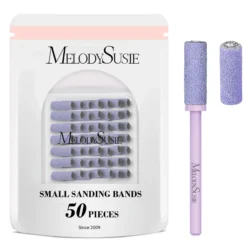 Nail Drill Bits Small Sanding Bands 180 Grit 50 Pcs