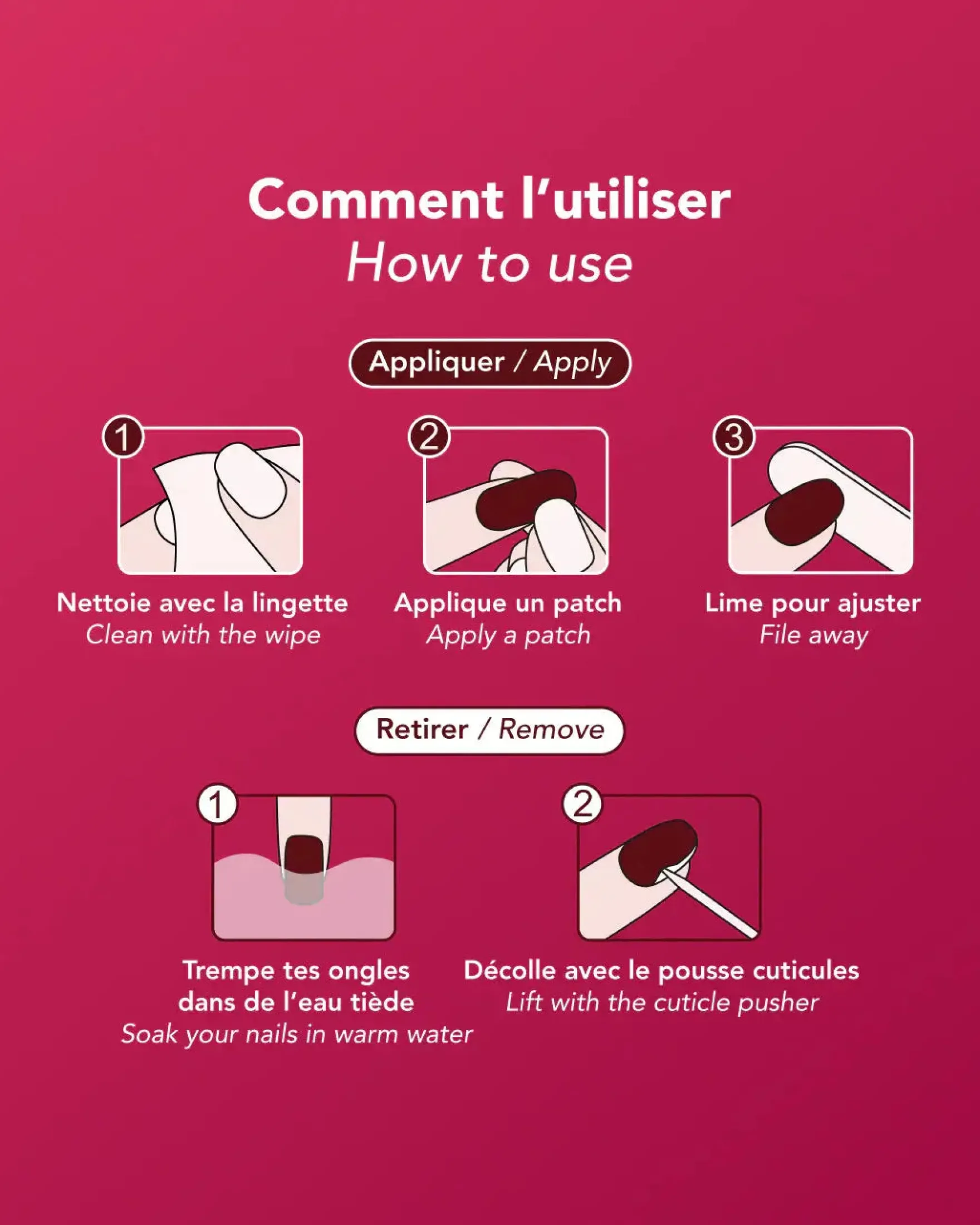 Nail Art Patches Chérie Cherry
